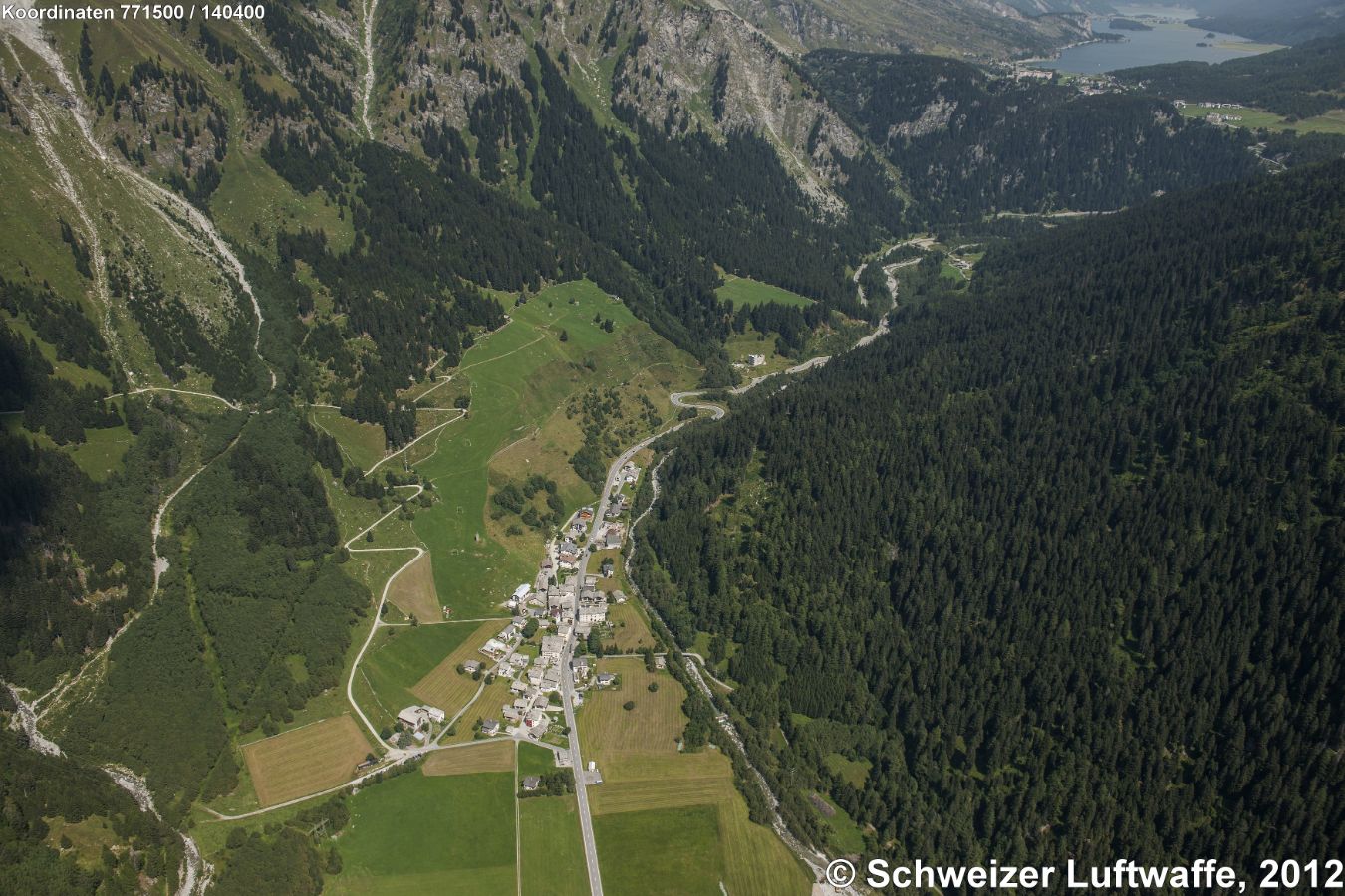 Casaccia, Richtung Malojapass - Silser-See